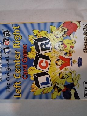 George LCR Game Box Artwork - Yellow Blue Red